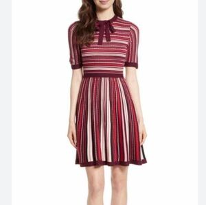 Kate Spade Modest Style Sweater Striped Dress Size XS/S